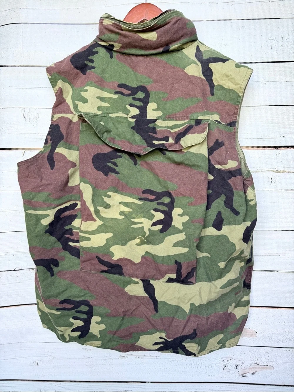 Vintage Weather Rite Woodland Camo Hunting Vest